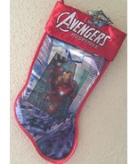 Marvel AVENGERS ASSEMBLE IRON MAN Holographic 3-D CHRISTMAS Stocking - 1... - £14.02 GBP
