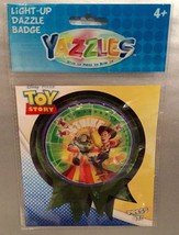 Teenage Disney Toy Story Buzz &amp; Woody Yazzles Light Up Badge   Easter Basket New - £4.43 GBP