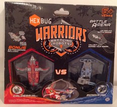 Hexbug Warriors Battle Arena: Caldera Vs Bionika Battl Ing Robots New! - £17.49 GBP