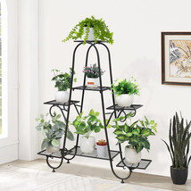 7Tier Metal Plant Stand Shelves Flower Pot Display Rack Garden Patio Hom... - $66.49
