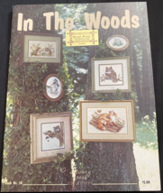 1985 Vtg In The Woods Animals Owl Fox Chipmunks Birds Needlepoint Cross Stitch - £9.45 GBP