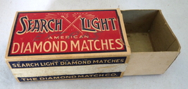 Vintage Diamond Match advertising box Search Light household collectible... - $16.00