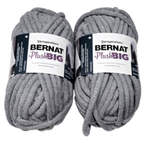 2 Pack Yarnspirations Bernat Plush Big Pewter Jumbo 7 Polyester 8.8oz - €29,18 EUR