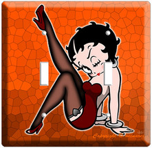 Sexy Betty Boop Sexy Retro Vintage Pinup Double Light Switch Cover Wall Plate Nw - £11.26 GBP