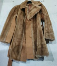 Tissavel Womens ⭐Vintage⭐ Faux Fur Jacket Coat Uk Size 14-18 Large Brown Ladies - £68.22 GBP