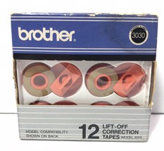 Brother Lift-Off Correction Tape #62957 3010 12 Pcs New Open Box for Daisy Wheel - £7.90 GBP