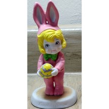 Vintage Campbells Soup Kids 1995 Pink Bunny Rabbit Figurine Easter Dolly Dingle - £9.31 GBP