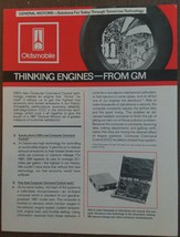 Oldsmobile Thinking Engines From GM Technical Computer Command Control B... - $19.79