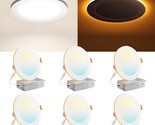 Amico 6 Pack 6 Inch 5CCT LED Recessed Ceiling Light with Night Light, 27... - $129.19