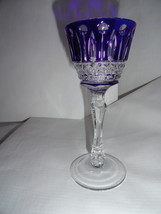  Faberge Xenia Cobalt  Blue Crystal  Liqueur Glass  - $185.00