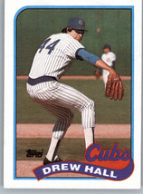 1989 Topps 593 Drew Hall  Chicago Cubs - £0.77 GBP
