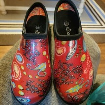 Sloggers Red Floral Slip On Size 7 Shoes - £14.70 GBP