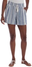 Briggs Womens Linen Blend Shorts Size XX-Large Color Light Blue Stripe - £23.30 GBP