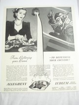 1941 Ad Allegheny Ludlum Steel Corp. Pittsburgh, Pa. - £7.91 GBP