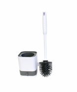 Silicone Bathroom Toilet Brush with Holder Floor Standing or Wall Mounted - $17.64 CAD