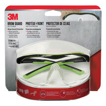 3M Anti-Fog Safety Glasses Clear Lens Black/Green Frame - $20.95