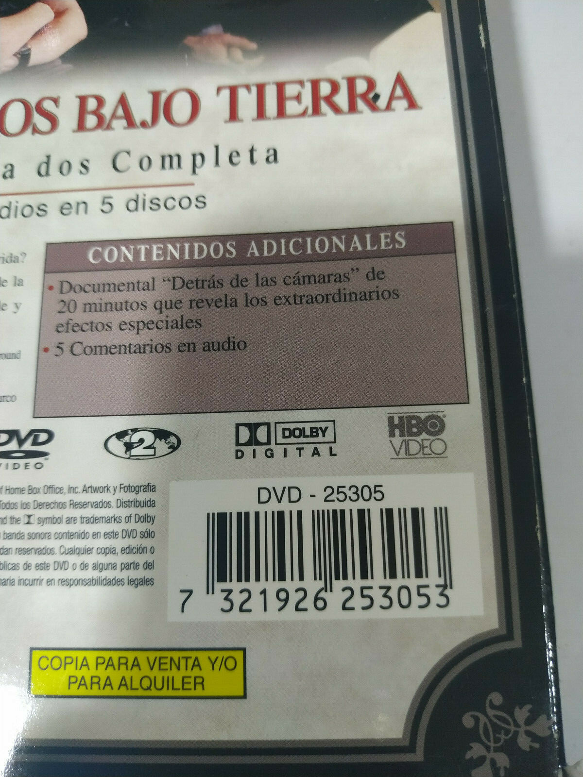 Auf dos Meter bajo tierra Gebraucht Saison 2 Komplette - 5 X DVD + Extras - 5T Item image 3