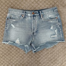 BLANKNYC Distressed High Rise Cutoff Denim Mom Shorts sz 30 - $29.99