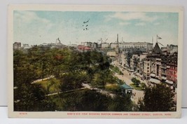 Boston Mass, Birdseye View Showing Boston Common &amp; Tremont St 1911 Postcard C18 - £7.44 GBP