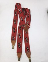 Vintage J.G. Hook Walt Disney Co. Mickey Mouse Suspenders Red Made In Germany - £11.79 GBP