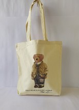 Polo Ralph Lauren Polo Bear Cotton Canvas Tote Bag WORLDWIDE SHIPPING FT... - $64.35