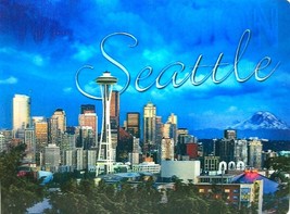 Seattle Washington City View 3D Postcard - $6.99