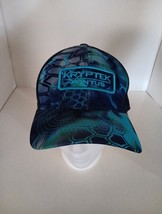 Kryptek Blue Camouflage Trucker Hat Snapback Outdoor Cap Patch Fishing - $290.98 MXN