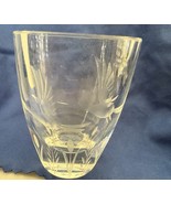 Vintage Swedish Crystal Vase SMALANDS KUNSTGLAS  with 2 Etched Bird &amp; Ca... - €18,68 EUR