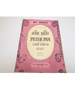 VINTAGE SHEET MUSIC SCORE 1950 MY HOUSE From J.M BARRIE&#39;S PETER PAN - $12.17 CAD