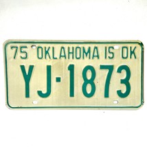 1975 United States Oklahoma Oklahoma County Passenger License Plate YJ-1873 - £14.72 GBP