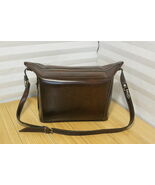 Vintage Brown ROX Lederwaren Hard Bag Camera Case Strap 11in. x 10 in. x... - $24.99