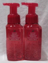 Bath &amp; Body Works Gentle Foaming Hand Soap Lot Set Of 2 Bright Christmas Morning - £18.64 GBP
