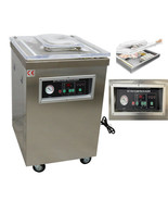 Stainless Steel Single Chamber 25&quot;x22&quot;Vacuum Packer Food Fruits Sealer 1... - $1,901.61 CAD