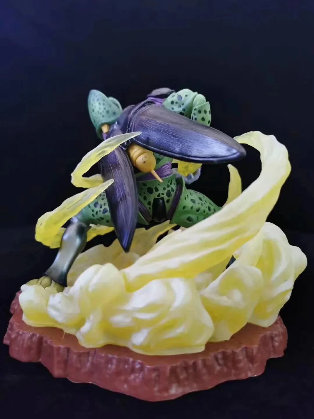 Dragon Ball DBZ Cell Battle Ver. Statue Saiyan Son Goku Kamehameha Ver ...