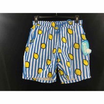 Men&#39;s Mr. Swim blue white stripe Lemons swim suit Size XL New - £24.77 GBP