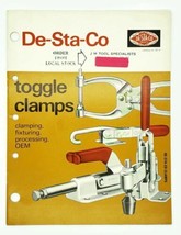 1969 De-Sta-Co Toggle Clamps Fixtures Advertising Brochure Catalog - £9.36 GBP
