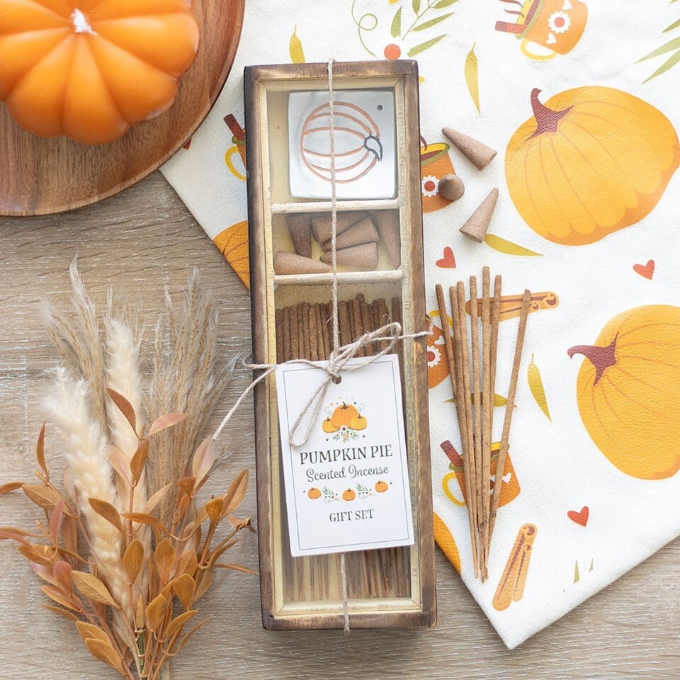 Pumpkin Pie Incense Stick Gift Set - Cozy Fall & Autumn Home Fragrance Item image 4