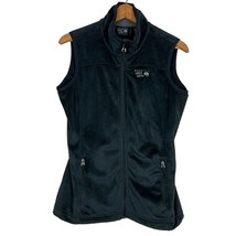 Mountain Hardware Vest Womens Small Black Fleece Full Zip Pockets Outdoo... - $34.98