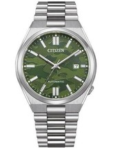 Citizen Automatic Green Camouflage Dial Sapphire Glass Men&#39;s Watch NJ0159-86X - £193.94 GBP