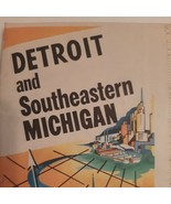 1970 Vintage Detroit and Southeastern Michigan Road Map  - £12.46 GBP