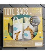 Tote Bags Craft With Me Imagine Bendon Supplies 2 Totes Ages 4+ Home Sch... - $18.40 CAD