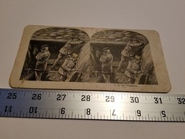 Home Treasure #8 In The Trenches Stereoview Card Military Troops Fighting War - £18.68 GBP