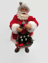 Coca-Cola 2016 Kurt S. Adler Fabriche Santa Selling Cokes- BRAND NEW - £62.51 GBP