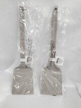 2- 13" Room Essentials Solid Turner Spatula Gray 3.25" Wide Dishwasher Safe image 5