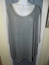 Liz Lange Maternity Gray Knit Top 3/4 Sleeves Size L Women&#39;s NEW - £19.62 GBP