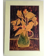 Rare, Original &amp; Signed Marriux Flower in Vase Still Life Mixed Media La... - $878.07 CAD