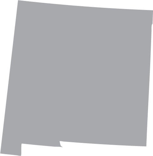 Picniva silver New Mexico NM map removable Vinyl Wall Decal Home Dicor 3... - $3.91