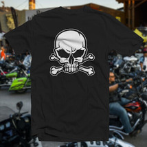 Skull and Crossed Bones COTTON T-SHIRT Sturgis Dayton Bike Week HD Club Biker - £14.93 GBP+