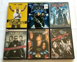 Central Intelligence, Doom, Hellboy, Spirit, Fifth Element &amp; Blade Trinity DVD - £11.88 GBP