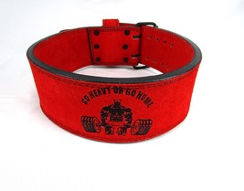 Fitness Workout Weight Lifting Belt, 4&quot; Wide X 10mm Thick  Fitness Suede... - £45.05 GBP+